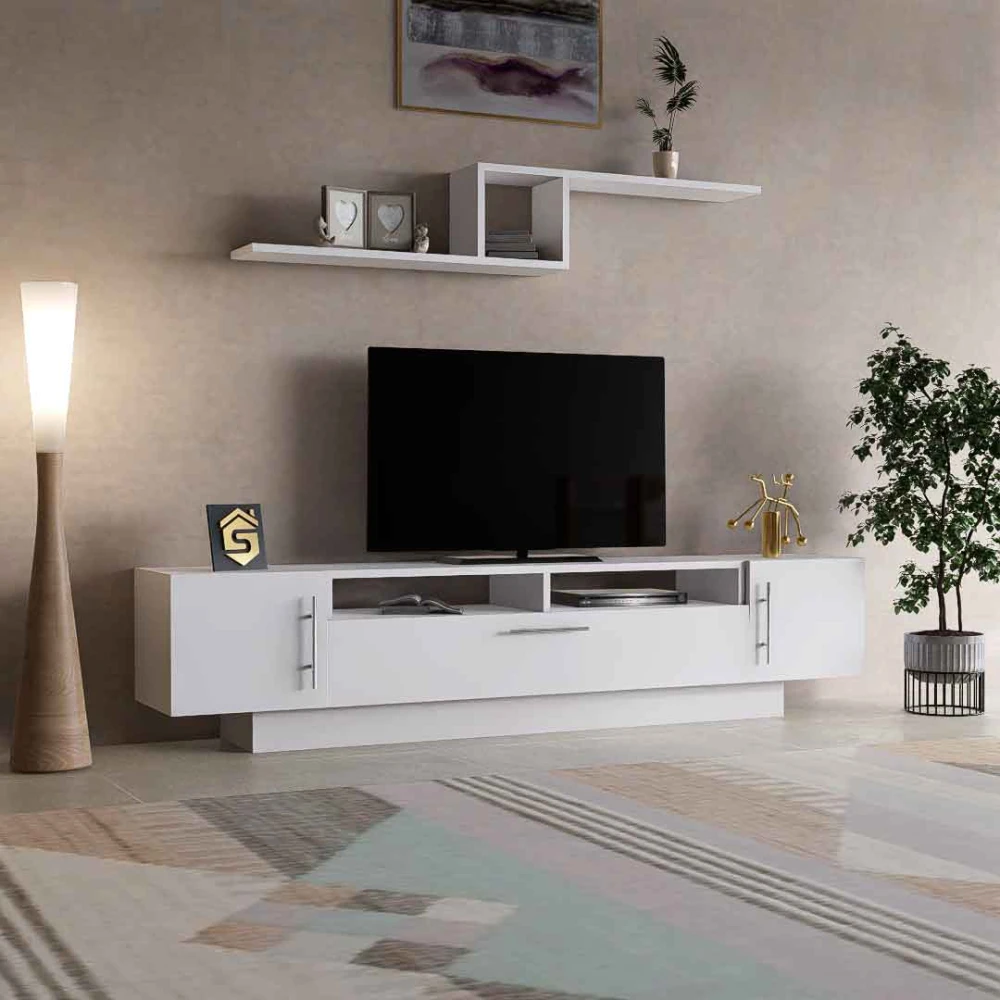 طاولة شاشة مودرن بيضاء 20