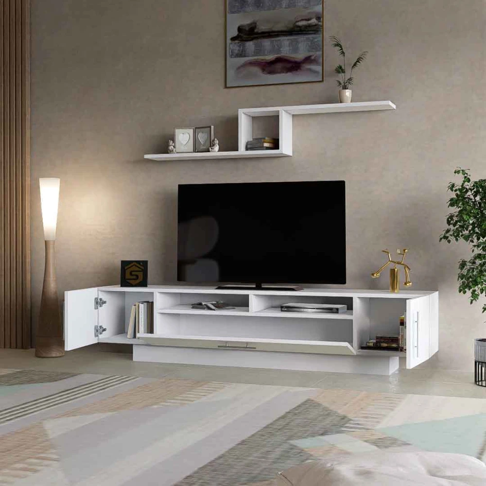 طاولة شاشة مودرن بيضاء 20