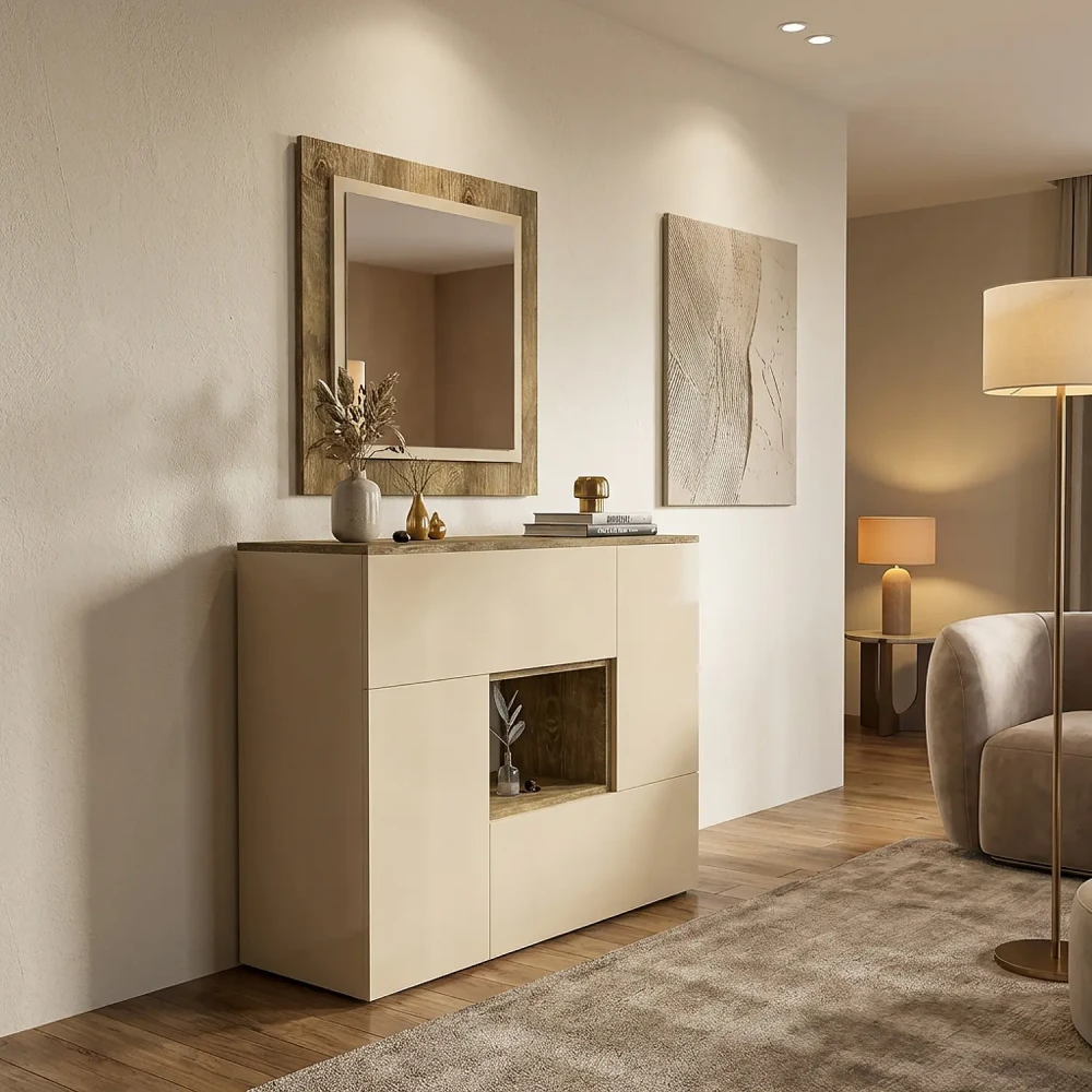 مدخل وخزانة مع مرايا 041