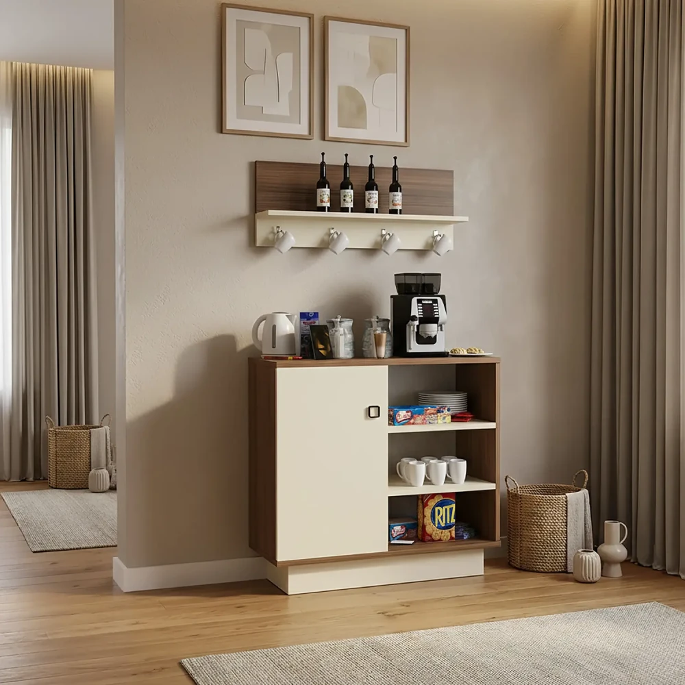 ركن قهوة لون بيج مع بني 039