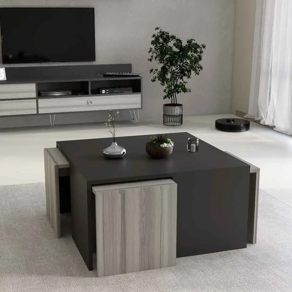 طقم طاولات تلفزيون و قهوة و ركن قهوة 0114