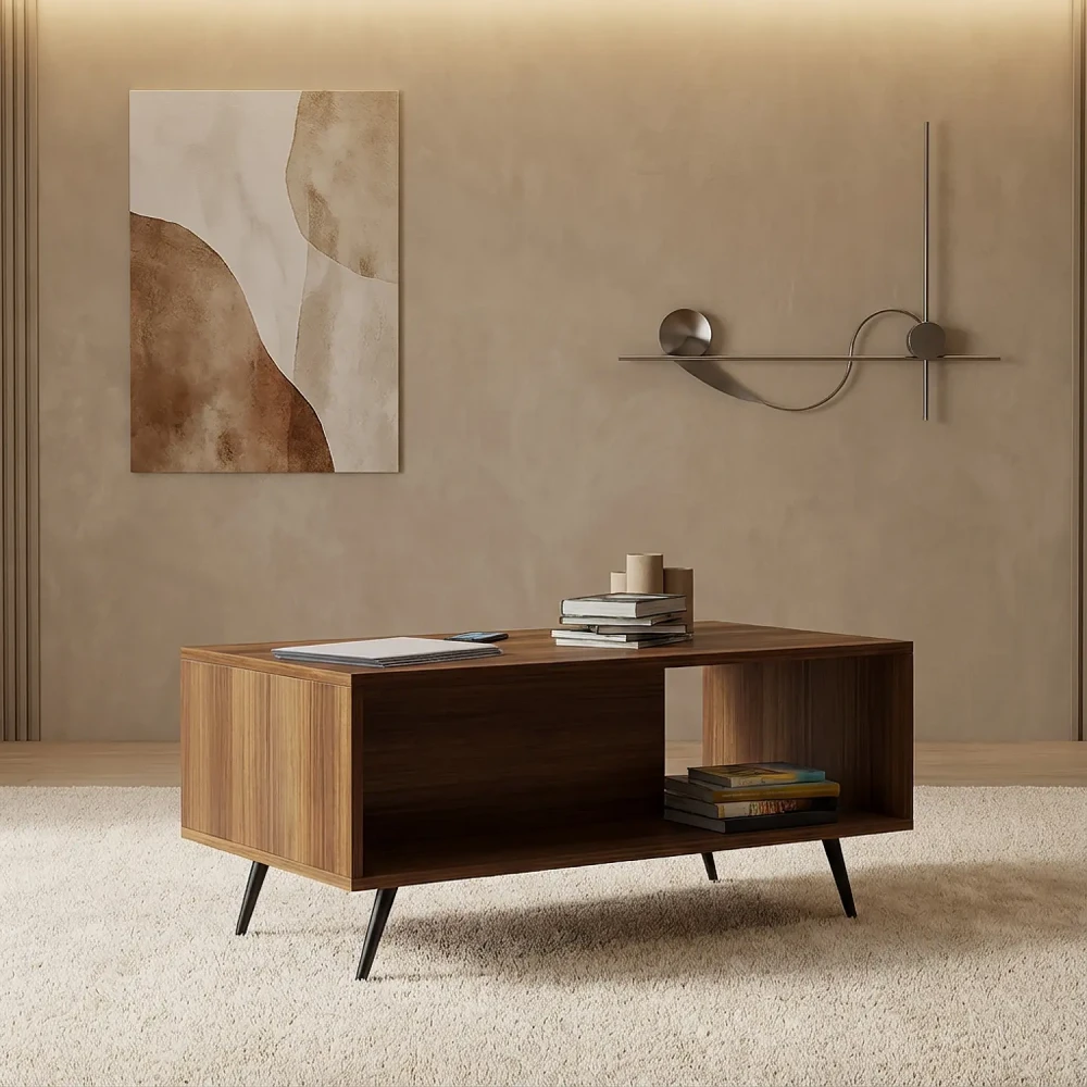 طاولة قهوة لون بني 0222