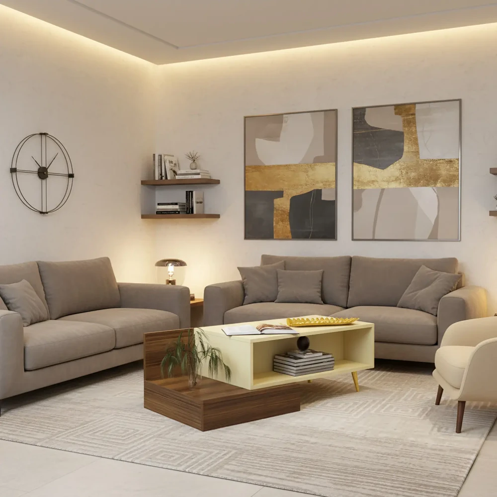 طقم طاولات تلفزيون و طاولة قهوة 0160