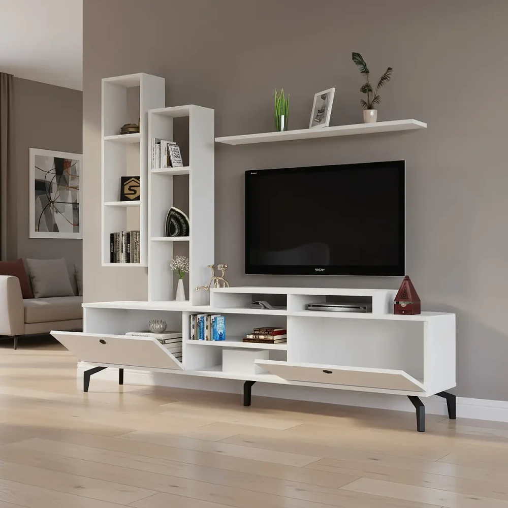 طقم طاولات لون أبيض 0123