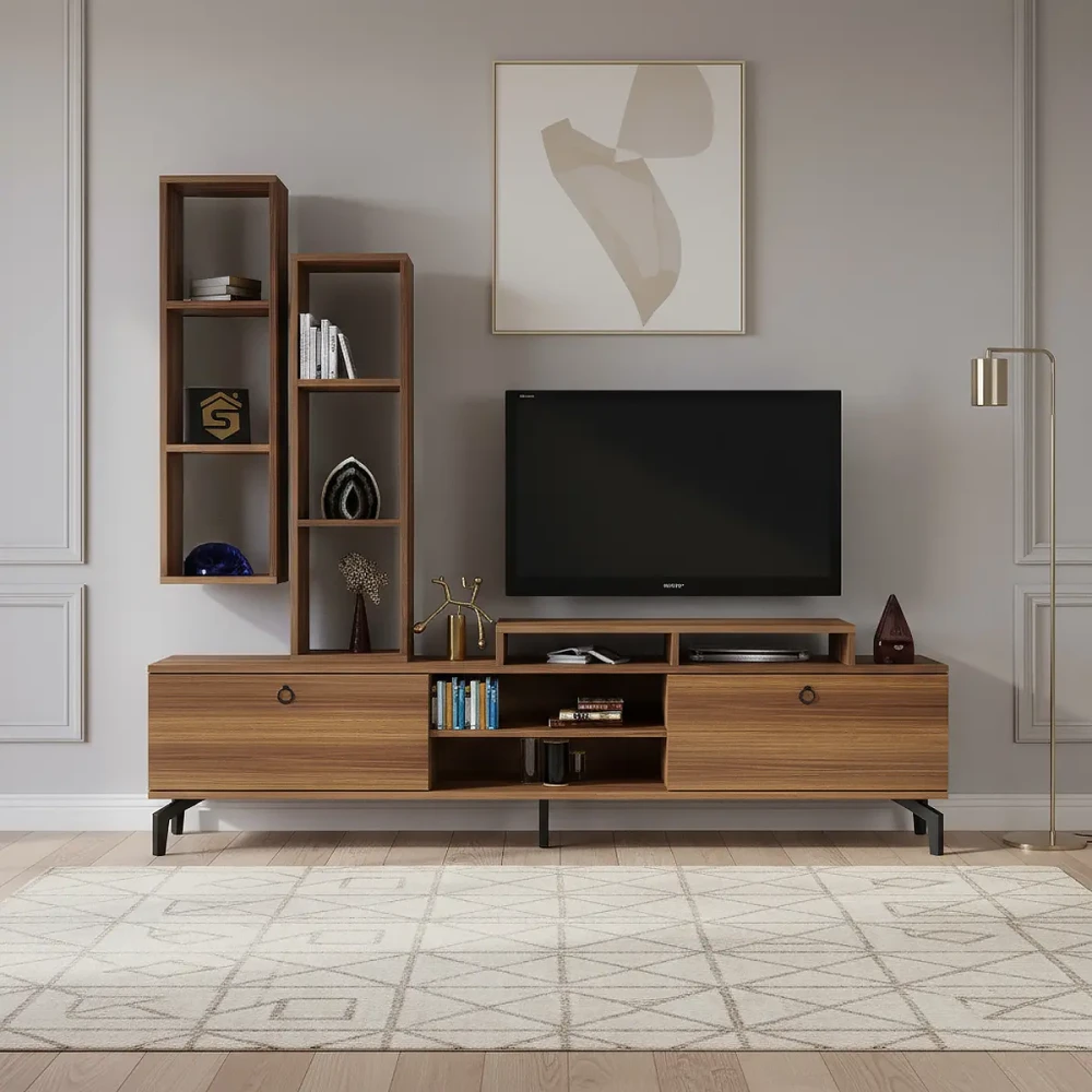 طقم طاولات لون بني 0122