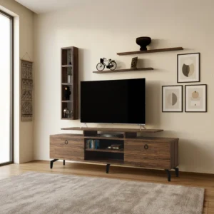 طاولة تلفاز مودرن بني 05