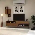 طاولة تلفزيون مودرن لون بني 03
