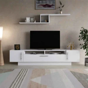 طاولة شاشة مودرن بيضاء 20