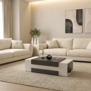 طاولة وسط لون أبيض مع رمادي 0238