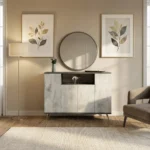 مدخل وخزانة عصري مع مرايا 045