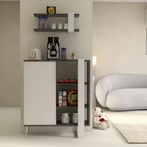 ركن قهوة لون أبيض مع رمادي 0318