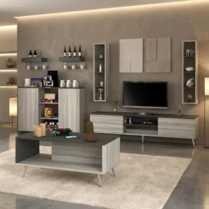 طقم طاولات تلفزيون و قهوة و ركن قهوة 018