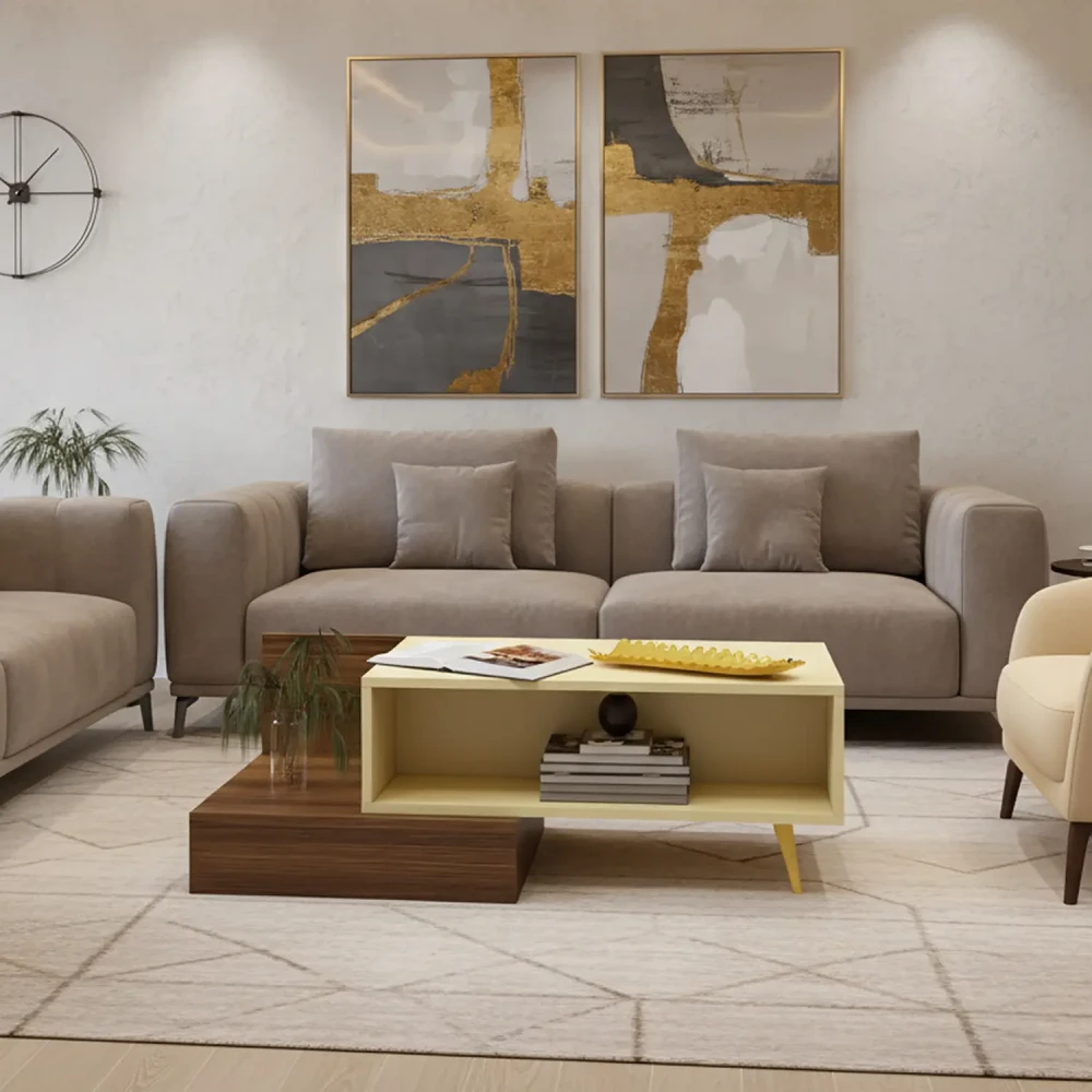 طقم طاولات تلفزيون و طاولة قهوة 0160