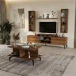 طقم طاولات لون بني 0122