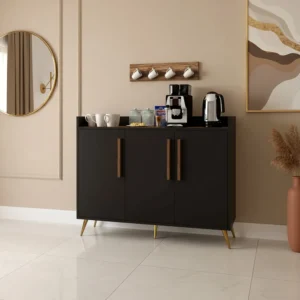 ركن قهوة تصميم تركي أسود مع بني 0327